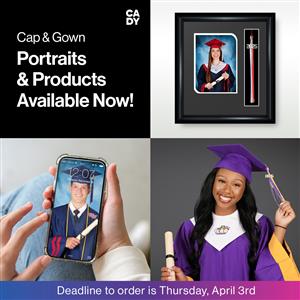 Cap and Gown photos now available