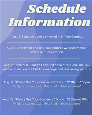 Schedule Information
