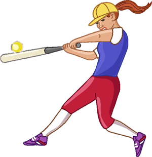 Softball batter