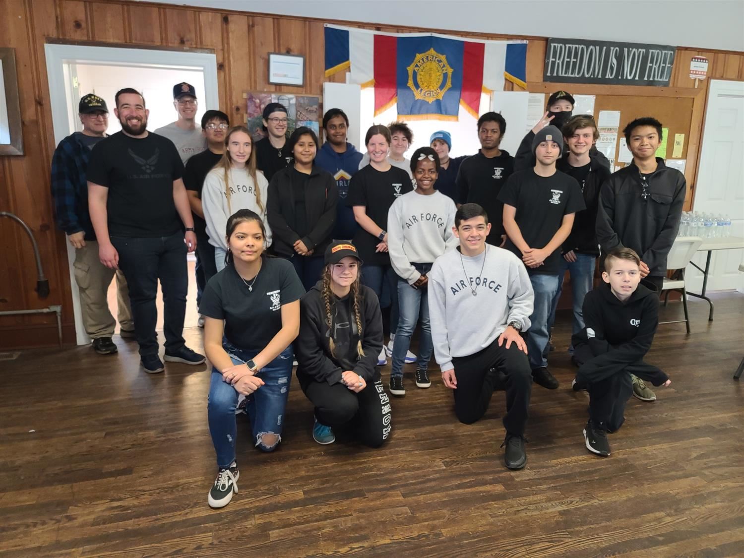 Cadets at the Pancake Breakfast