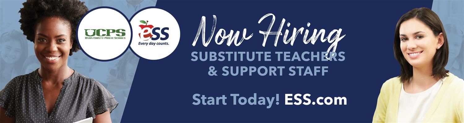 Apply to become a substitute with UCPS. Apply at ESS.com