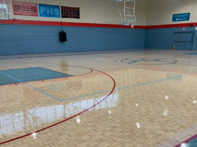 Piedmont High Aux Gym Floor